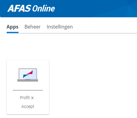 AFAS Accept omgeving