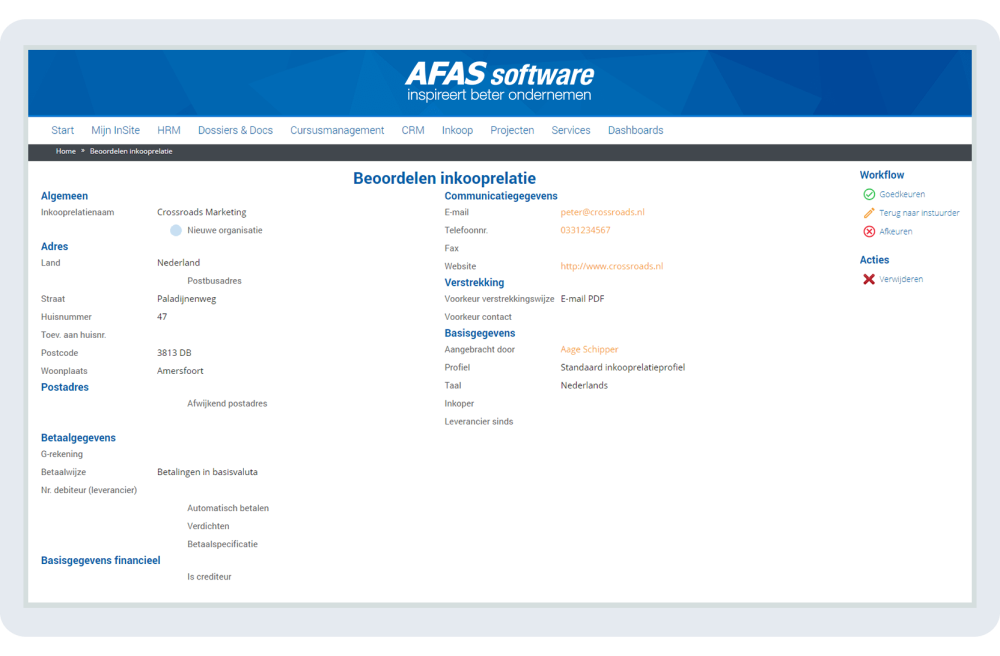 New in Profit 15 - CRM - AFAS Klantportal