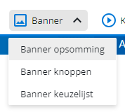Banner opsomming